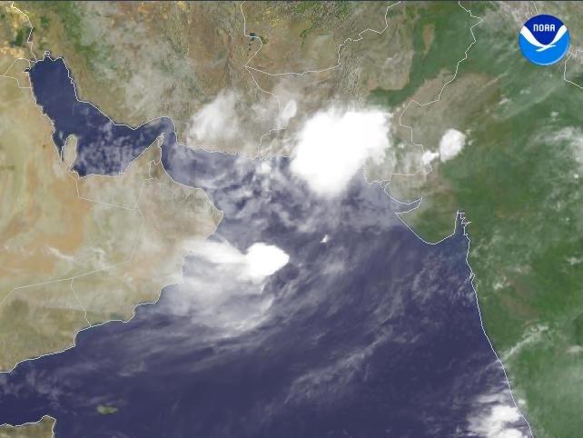 Middle East regional imagery, 2003.07.28 at 1900Z. Centerpoint Latitude: 23:09:46N Longitude: 62:30:25E.