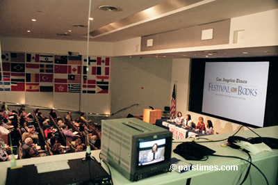 Afschineh Latifi at the LA Times Book Fair, UCLA - April 23, 2005 - by QH