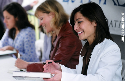 Afschineh Latifi at the LA Times Book Fair, UCLA - April 23, 2005 - by QH