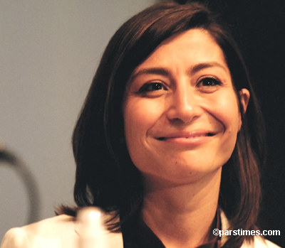 Afschineh Latifi at the LA Times Book Fair, UCLA - April 23, 2005 - by QH