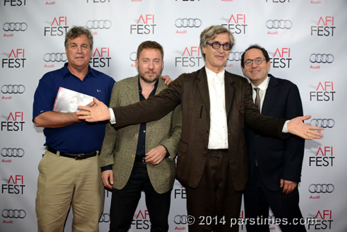 Co-President of Sony Pictures Classics Tom Bernard, Juliano Ribeiro Salgado, Director Wim Wenders, Co-President of Sony Pictures Classics Michael Barker - Hollywood (November 9, 2014