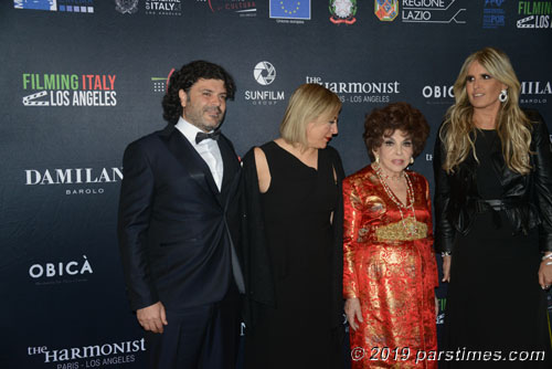 Flavio Colotta, Patrizia Fersurella, Gina Lollobrigida and Tiziana Rocca - LA (January 30, 2019) - by QH