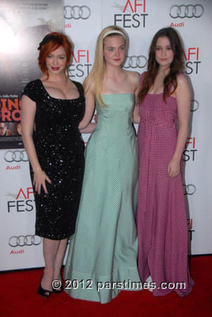 Christina Hendricks, Elle Fanning, Alice Englert - Hollywood (November 7, 2012)- by QH