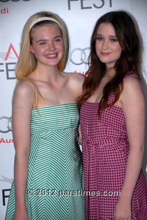 Elle Fanning, Alice Englert - Hollywood (November 7, 2012)- by QH