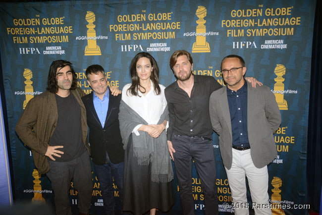 Directors Fatih Akin, Sebastian Lelio, Angelina Jolie, Ruben  stlund and Andrey Zvyagintsev