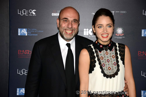 Paolo Virzi, Matilde Gioli - Hollywood (November 13, 2014