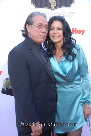 Edward James Olmos & Maria Conchita Alonso  - Hollywood (July 17, 2011) by QH