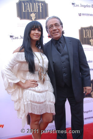 Celines Toribio & Edward James Olmos - Hollywood (July 17, 2011) by QH