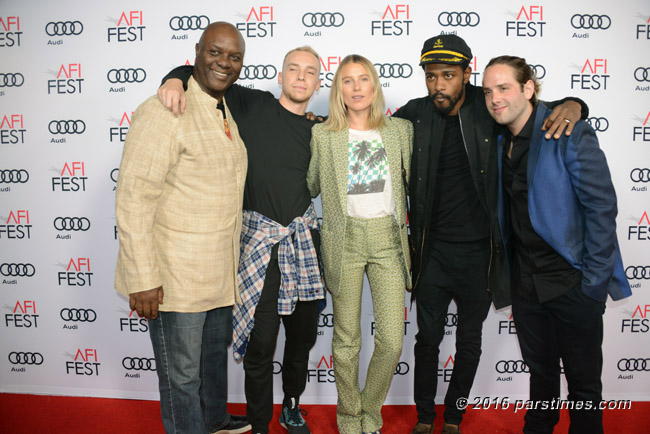 Cast & Crew of Live Cargo: Robert Wisdom, Sam Dillon, Dree Hemingway, Lakeith Stanfield, Logan Sandler - Hollywood (November 11, 2016)