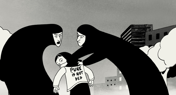 Illustration from Persepolis by Marjane Satrapi and Vincent Paronnaud.   2007 courtesy of Sony Pictures Classics