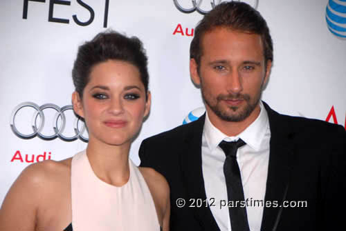 Marion Cotillard & Matthias Schoenaerts - Hollywood (November 6, 2012)- by QH