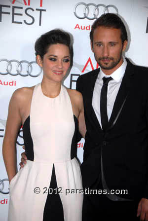 Marion Cotillard  & Matthias Schoenaerts - Hollywood (November 6, 2012)- by QH