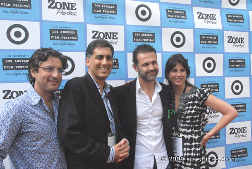 Reza Aslan, Cyrus Nowrasteh, Khaled Husseini, LAFF Director Rebecca Yeldham - Westwood (June 20, 2009) by QH