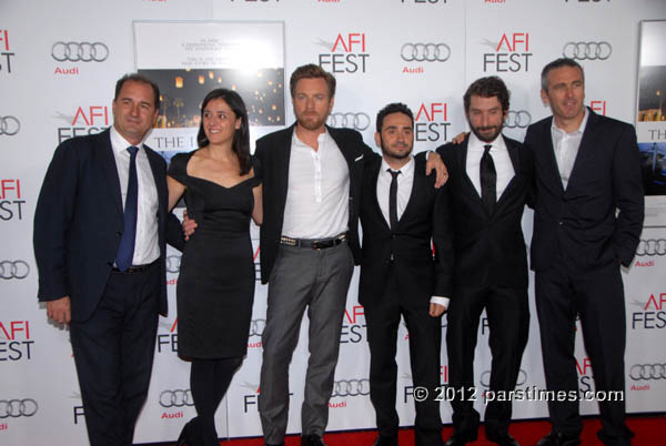 Alvaro Augustin, Belen Atienza, Ewan McGregor, Juan Antonio Bayona, Sergio G. Sanchez, and Ghislain Barrois  - Hollywood (November 4, 2012)- by QH