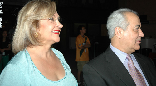 Theatre Patrons: Dr. Homa Mahmoudi & Dr. Farhang Holakoui - LA Theatre Center, October 13, 2005