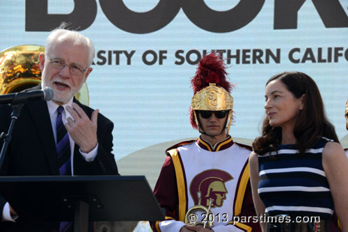 Eddy Hartenstein, Kathy Thomson - LA Times Book Fair - USC (April 20, 2013) - by QH