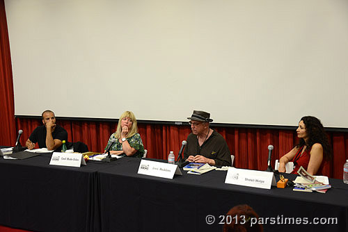 The Politics of Poetry: Douglas Kearney, Lewis MacAdams, Carol Muske-Dukes, Sholeh Wolpe - LA Times Book Fair - USC (April 21, 2013) - by QH