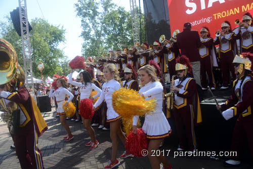 USC Song Girls & Trojan Marching Band - USC (April 22, 2017) - by QH