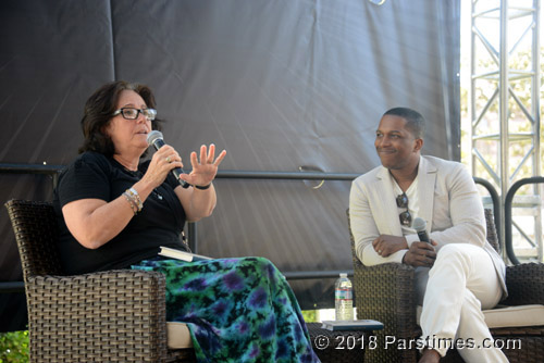 Mary McNamara & Leslie Odom, Jr. - USC (April 22, 2018) - by QH