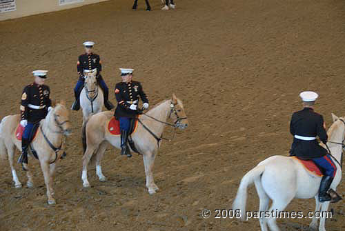 Marine Corps Mounted Color Guard  - Burbank (December 28, 2008) - by QH