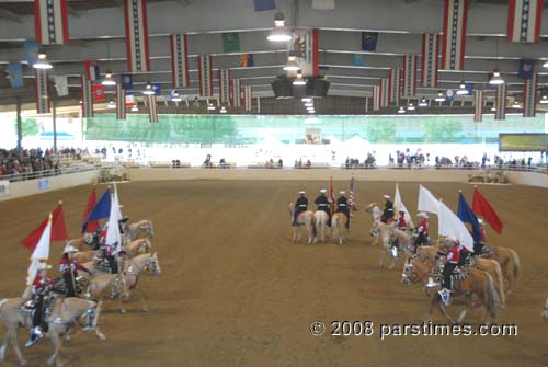 Marine Corps Mounted Color Guard & Long Beach Mounted Police - Burbank (December 28, 2008) - by QH