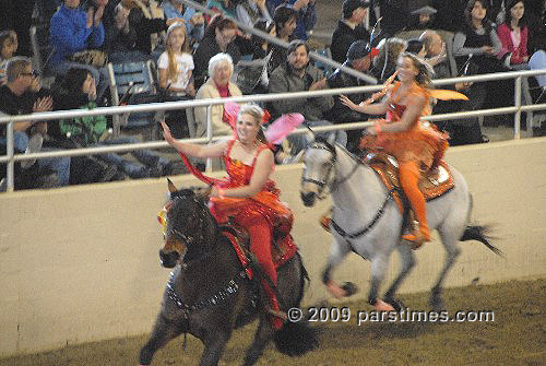 Giddy Up Gals Equestrian Drill Team - Burbank (December 29, 2009) - by QH