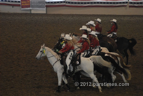 The Norco Cowgirls Rodeo Drill Team - Burbank  (December 29, 2012) - by QH