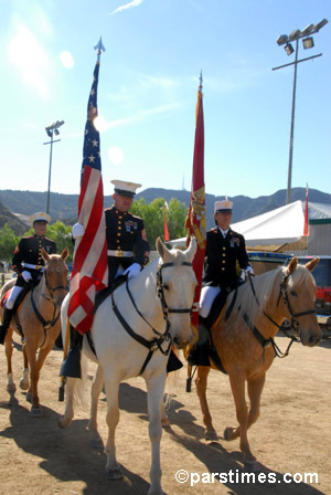 United States Marine Corps Mounted Color Guard - Equestfest, Burbank  (December 29, 2006) - by QH