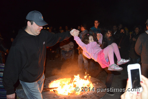 Toddler over the fire, LA (March 18, 2014)  - by QH