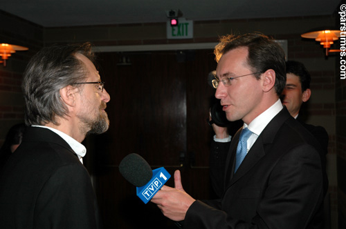 Polish TV interviewing Jan A.P. Kaczmarek - UCLA (January 20, 2006) - by QH