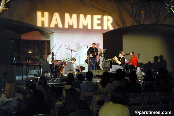 Kneebody: Adam Benjamin, Shane Endsley, Kaveh Rastegar, Ben Wendel, Nate Wood  - Hammer Museum (August 3, 2006) - by QH