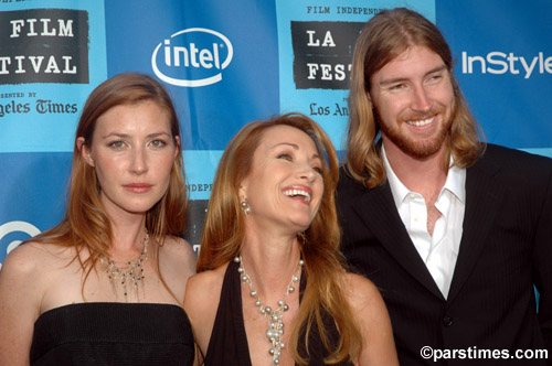 Actress Jane Seymour her daughter Katy Flynn and son Sean Flynn - by QH