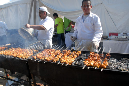 Preparing Chicken Kabab - by QH