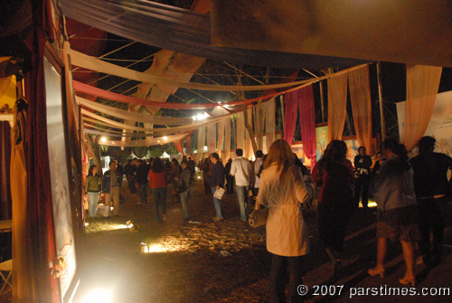 People leaving the fair grounds - by QH