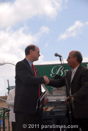 Congressman Brad Sherman & Mo Mojalal - Westwood (March 27, 2011) - by QH