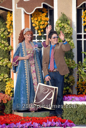 Man & Woman riding on the Viva Italia Float - Pasadena (January 1, 2008) - by QH