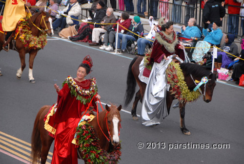 Hawaii Pa'u Riders - Pasadena (January 1, 2013) - by QH