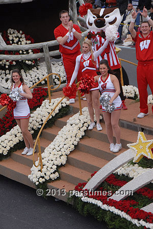 The University of Wisconsin Cheerleaders - Pasadena (January 1, 2013) - by QH