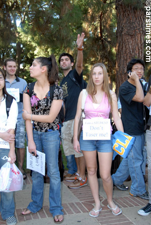 UCLA Students protest taser incident(November 16, 2006) - by QH