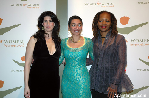 Melissa Fitzgerald, Zainab Salbi, Tina Lifford - Beverly Hills,  November 19, 2005- by QH