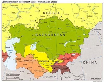 Central Asia Map