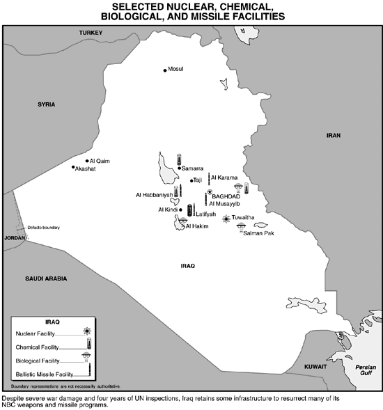 Selected Nuclear, Chemical, Biological, and Missile Facilities