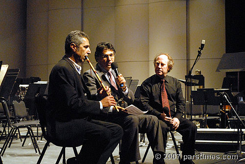 Jeffrey Kahane & Khosrow Soltani, Reza Vali  - Alex Theatre, Glendale (November 3, 2007)- by QH