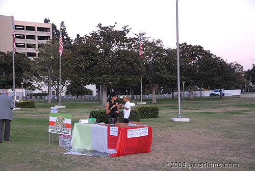 Peaceful Iranian demonstration in Westwood (September 24, 2009 - by QH