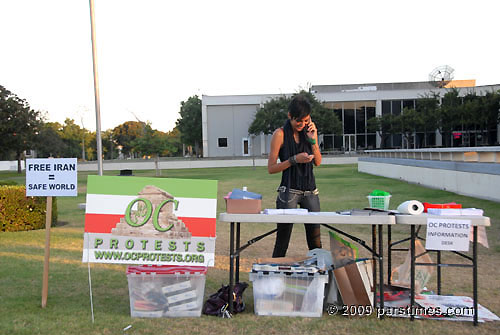 Peaceful Iranian demonstration in Westwood (September 24, 2009 - by QH