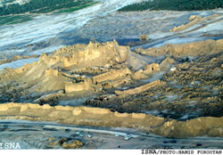 Bam Citadel after the quake, Iran - ISNA