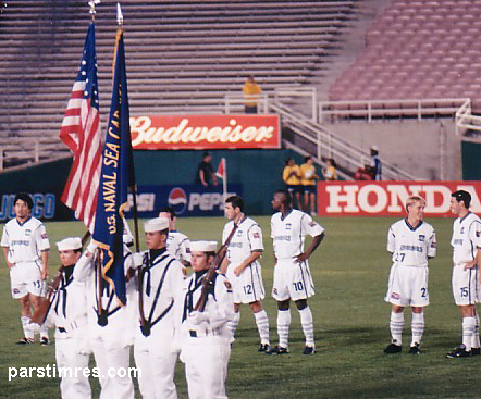 Khodadad Azizi playing at the Rose Bowl - by QH