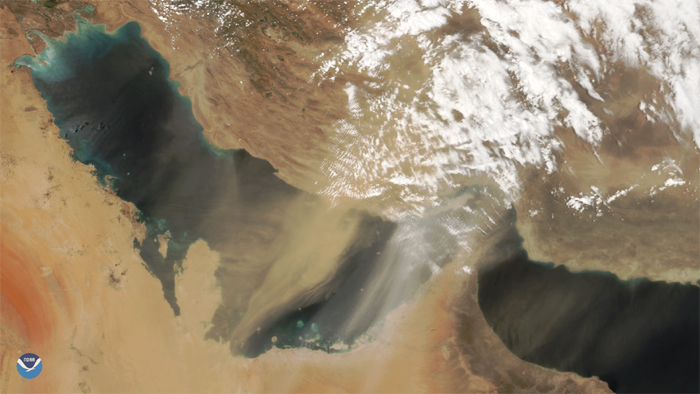 Dust Storm in the Persian Gulf