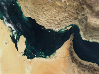 Persian Gulf  - MODIS (December 30, 2001.