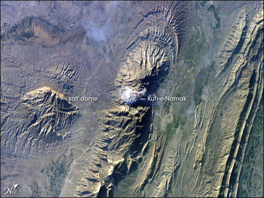 Salt Dome in the Zagros Mountains, Iran